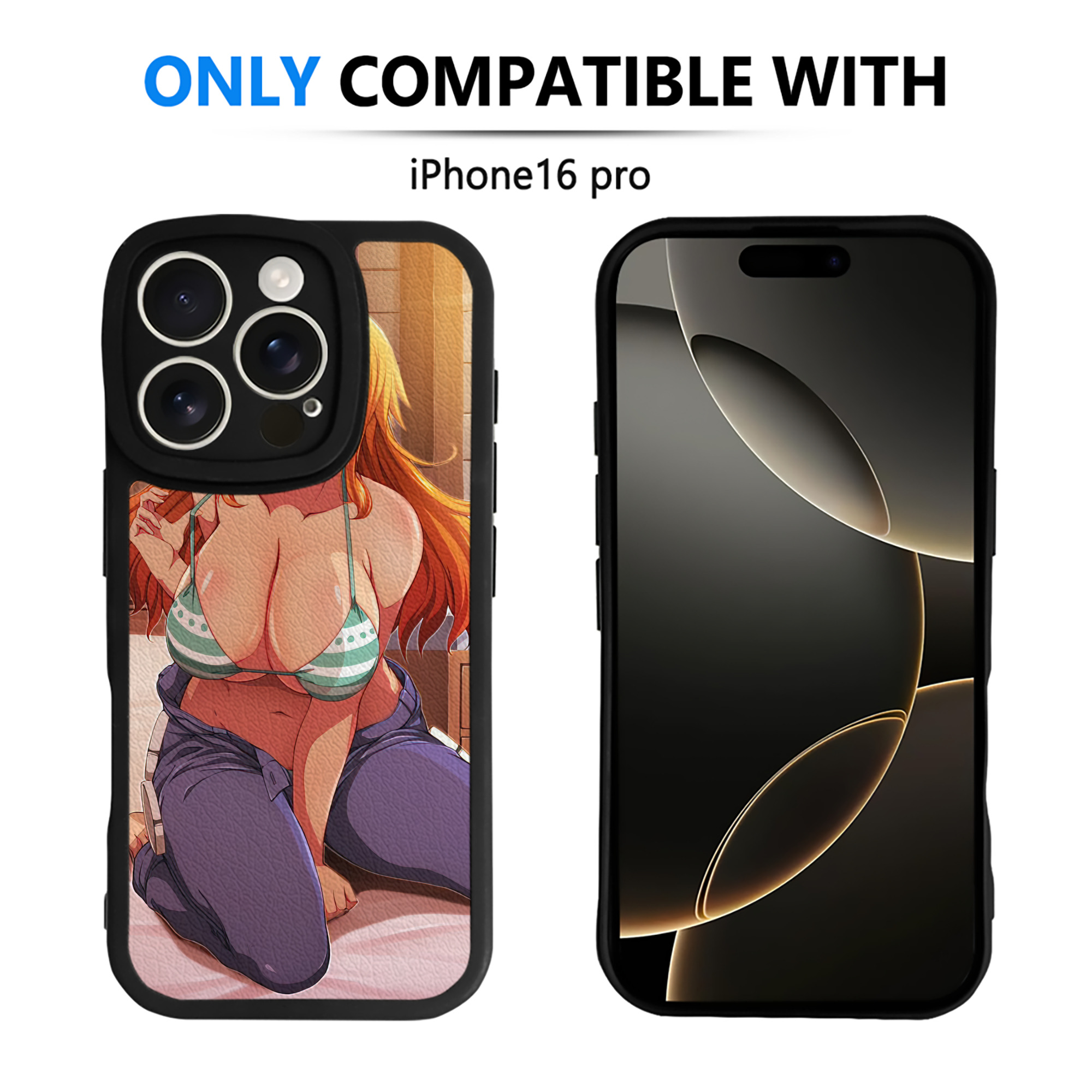 （画像用） ワンピース ONE PIECE 【iPhone 16シリーズ対応】シリコンスマホケース（レザー調） 材質：シリコン